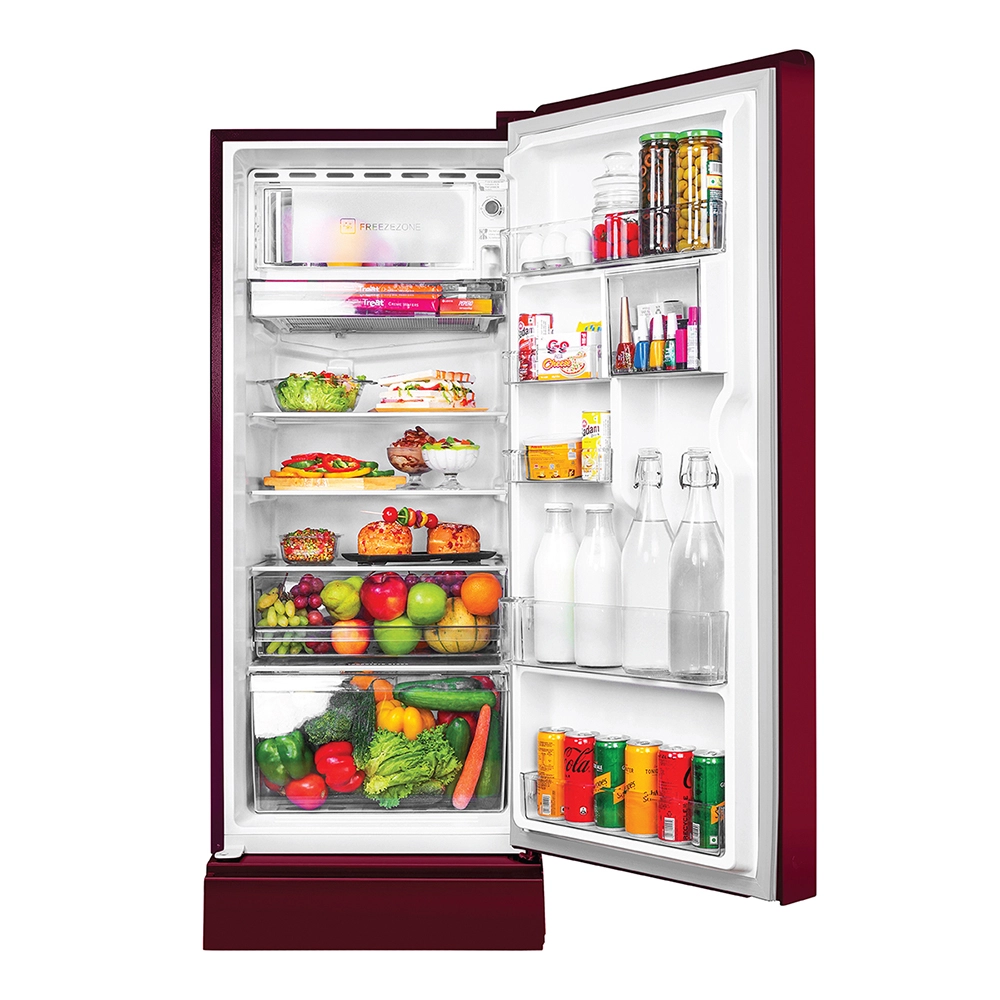 Haier 190L 5 Star Direct Cool Single Door Refrigerator with Toughened Glass Shelf - HRD-2105PRD-P